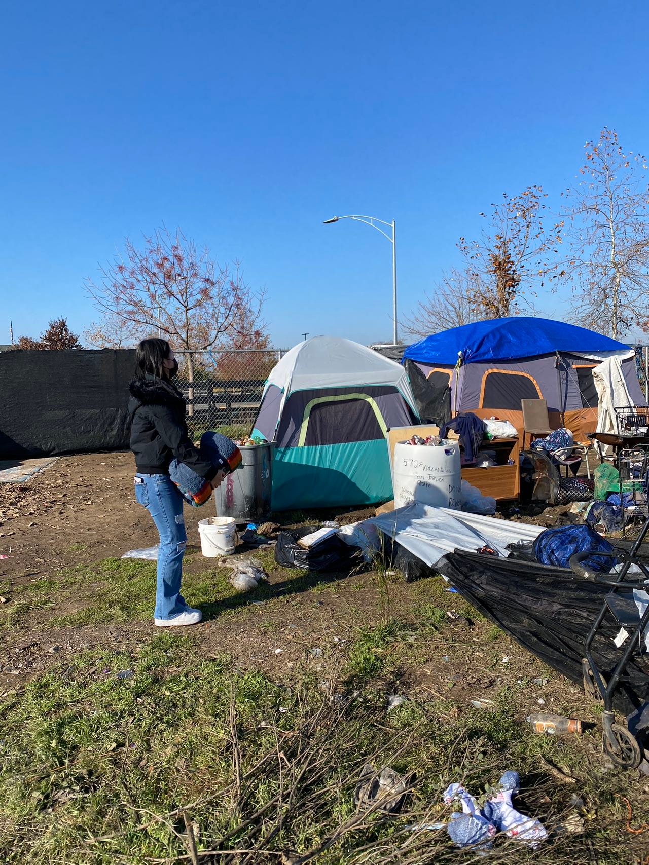 Distributed Blankets to Homeless