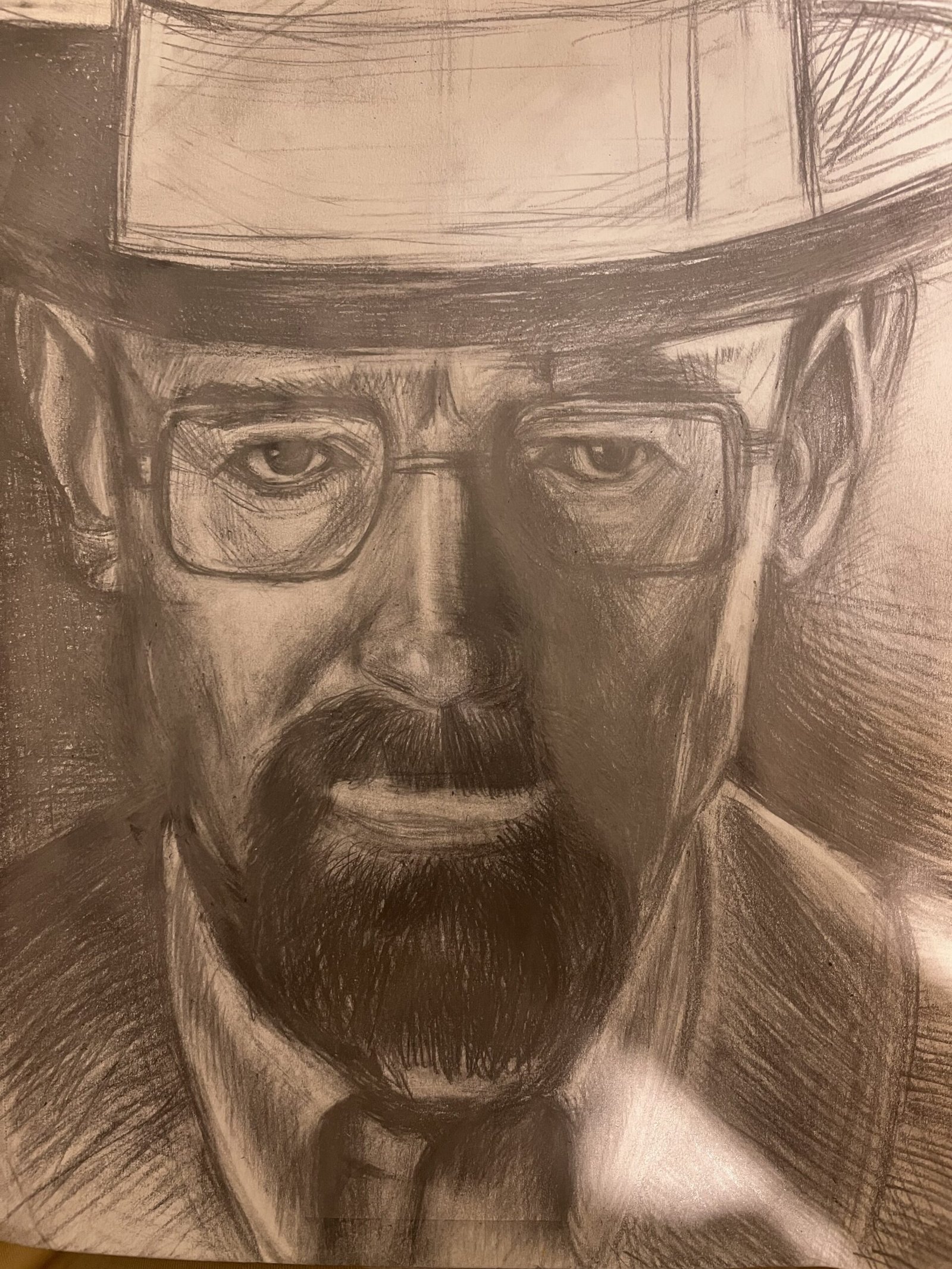 Art Practice – Man with Hat and Glasses
